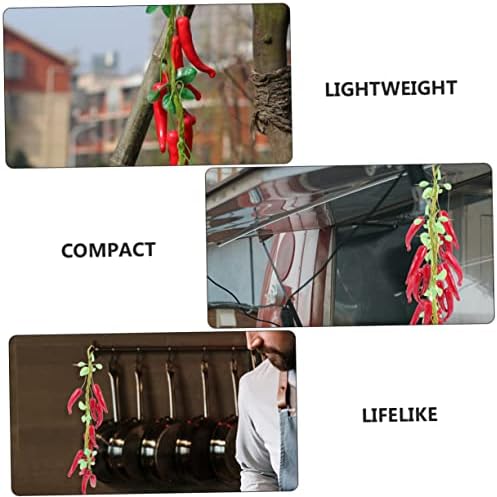 ABOOFAN 4pcs Artificial Pepper Hanging Decorations