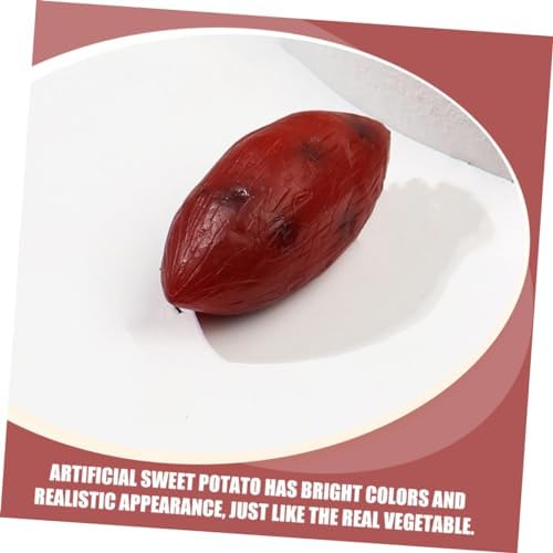 Garneck 5pcs Realistic Artificial Sweet Potato Models