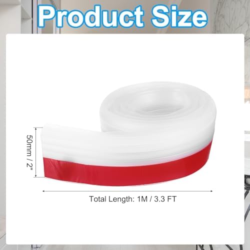 PATIKIL Door Draft Stopper 33FT Transparent Silicone Under Door Seal