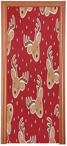 Susiyo Reindeer Door Cover for Halloween Decor