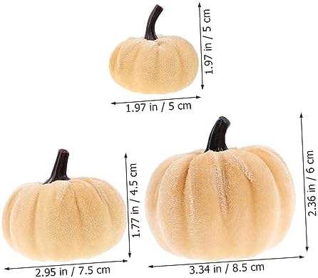 LIFKOME 6Pcs Artificial Pumpkins Halloween Decor