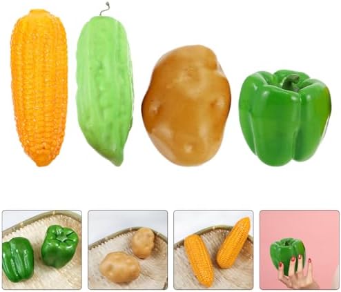 LOGOFUN 8Pcs Artificial Vegetable Props for Home Kitchen Photography