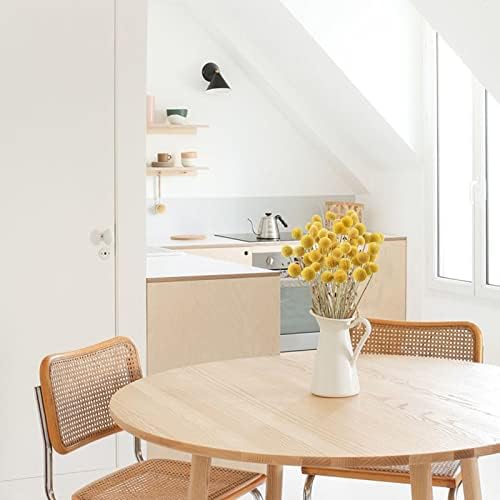 Uieke 30 Pcs Yellow Dried Billy Balls Flowers Bouquet