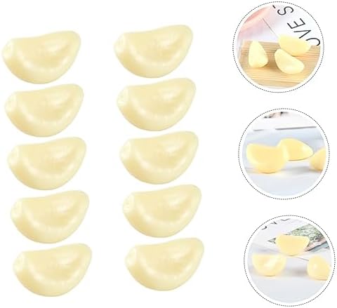 Magiclulu 10pcs Lifelike Garlic Flakes Decor