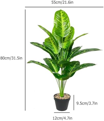 Artificial Tropical Bird of Paradise Plant in Pot 80cm