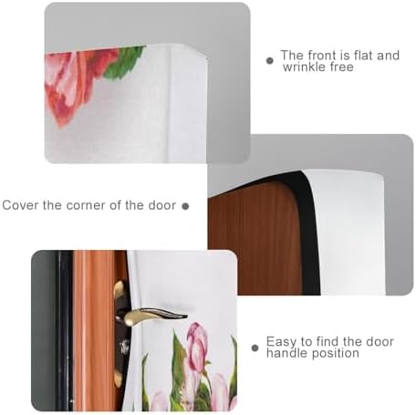 Susiyo Halloween Door Cover with Flowers 32x79 in
