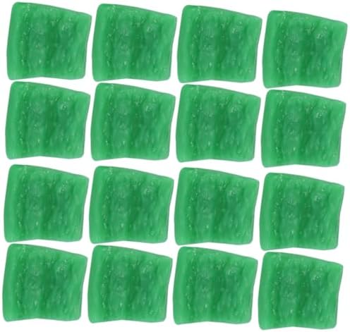 25pcs Realistic Pepper Slices Artificial Vegetable Display Props