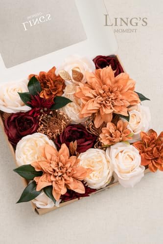 Lings Moment Fall Terracotta Artificial Flower Set