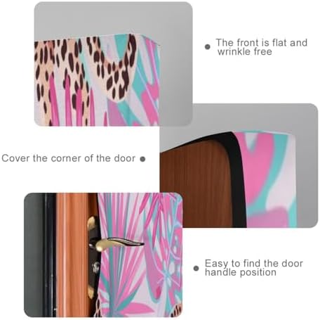 Susiyo Pink Leopards Leaves Halloween Door Cover