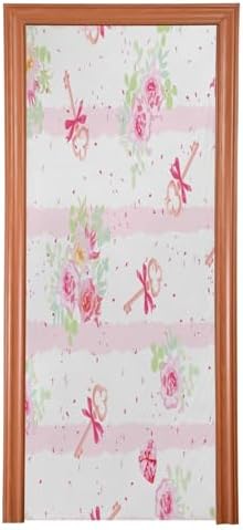 Susiyo Flowers and Old Keys Halloween Door Cover