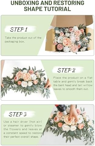 Faux Flower Swag Set of 2 for Wedding Welcome Signs 1