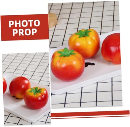 Zerodeko Realistic Foam Tomato Decor Models 4pcs
