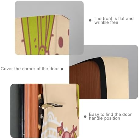 Susiyo Cute Doodle Alpaca Halloween Door Cover