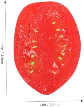 Cabilock 10pcs Realistic Half Cherry Tomato Decor Models