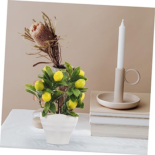 BESTYASH Realistic Artificial Lemon Tree Bonsai Plant