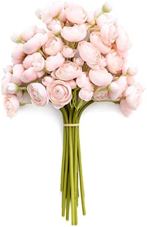 Lings Moment Mini Ranunculus Artificial Flowers Blush Pink
