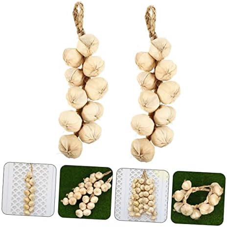 STOBAZA Lifelike Foam Garlic Green Decor Strings