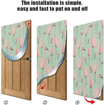 Susiyo Little Pink Flamingo Halloween Door Decoration