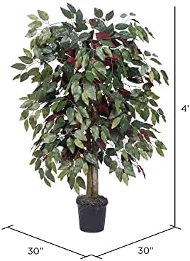 Vickerman 4 Foot Artificial Capensia Bush in Black Pot