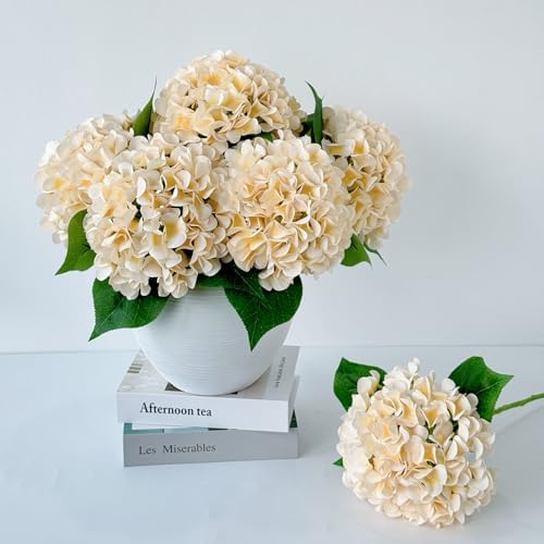 5 Pcs 20 Inch Artificial Hydrangeas Fall Decor