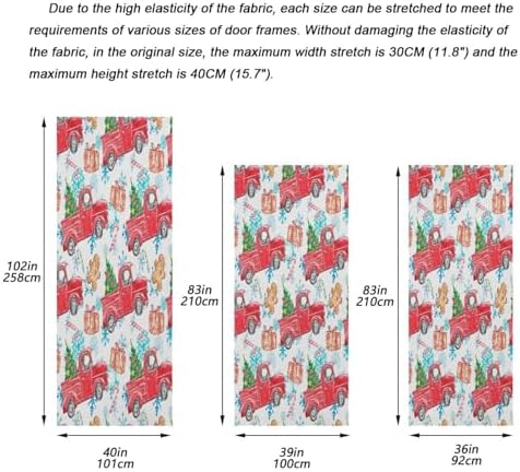 Susiyo Festive Door Cover with Snowflakes Design