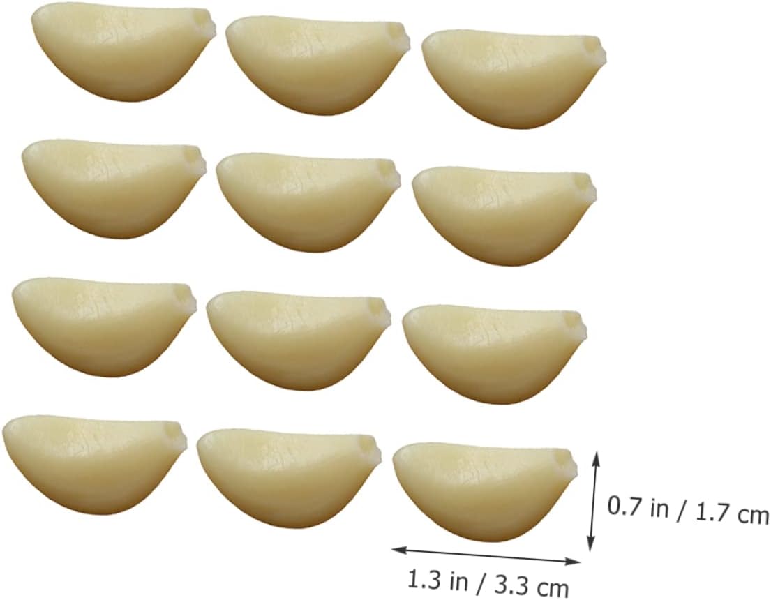 MAGICLULU 12pcs Lifelike Garlic Flakes Model