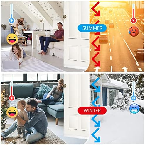 Ainiv Door Draft Stopper Under Door Seal Anti-Collision White