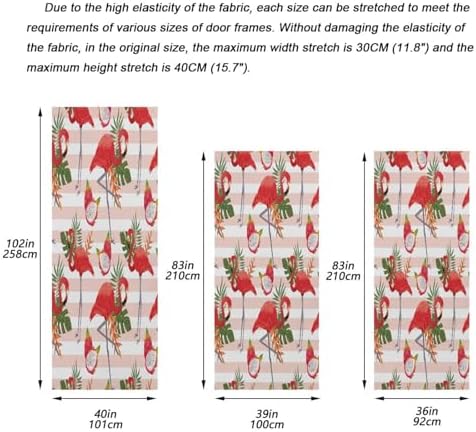Susiyo Art Flamingo Halloween Door Cover