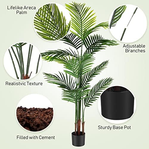 Jexine 4 Pack Artificial Palm Trees 4ft 5ft