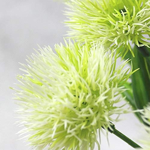 Yalulu 10 Pcs Dandelion Artificial Flowers Bouquet Yellow