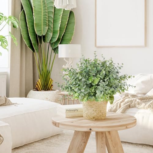 8 Bundles Artificial Boxwood Bushes for Home Office Decor