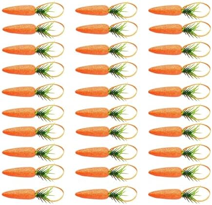 15 30pcs Artificial Vegetables Easter Party Decorations Carrot Ornaments