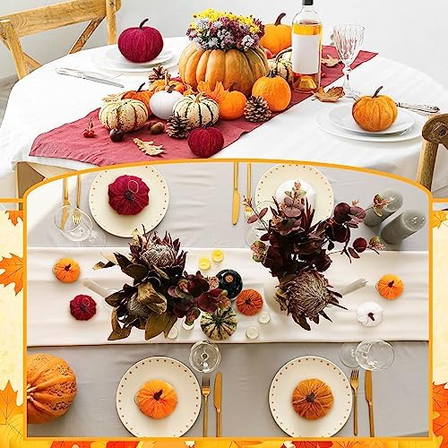 Sotiff 24 Pcs Fall Mini Tree Ornament Set