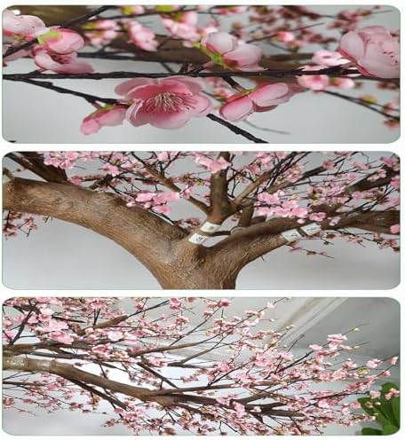 Artificial Plum Blossom Tree 1mx08m for Home Office Decor