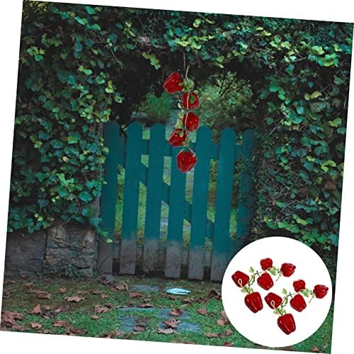 Garneck Realistic Artificial Red Pepper Decorative Pendant