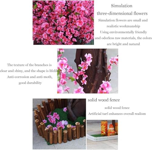 TBJEN Artificial Cherry Blossom Tree 1m x 08m