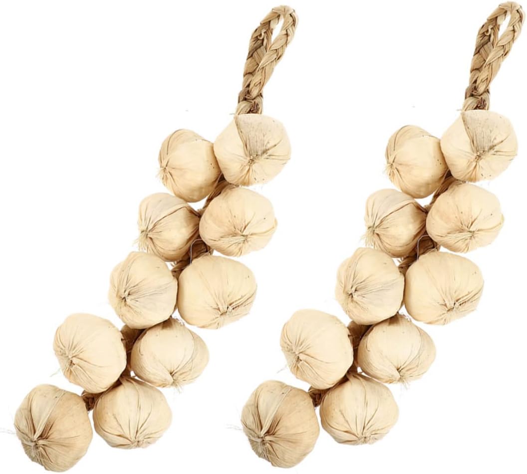 Mobestech 2Pcs Simulated Garlic Strings Halloween Decor