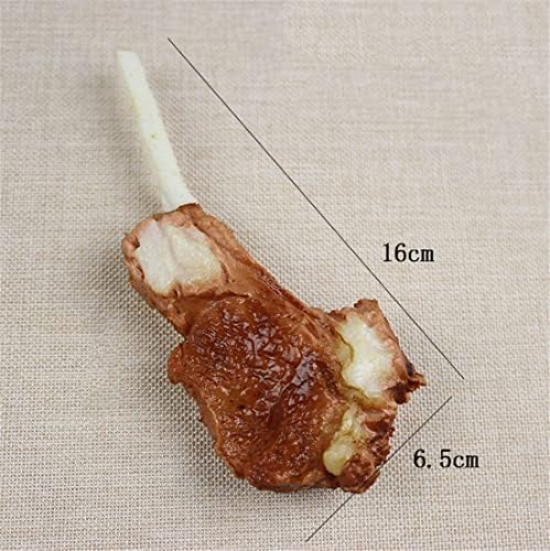 Zzooi Realistic Artificial Fried Lamb Chop Display