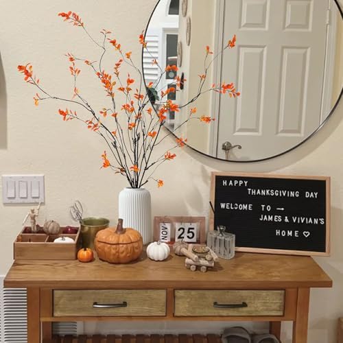 Sggvecsy 472 Artificial Ficus Branches for Fall Decor