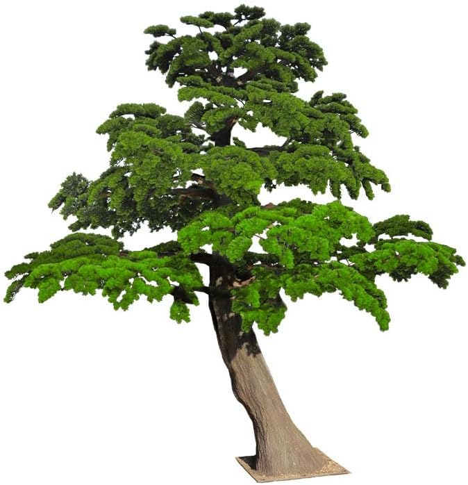 Artificial Green Pine Tree 1x08m Real Wood Stem