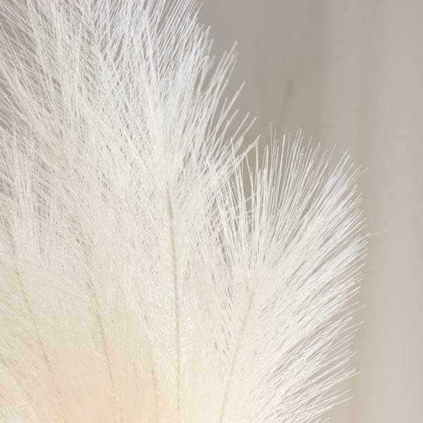 3 Stems Cream Artificial Pampas Grass Plant Sprays
