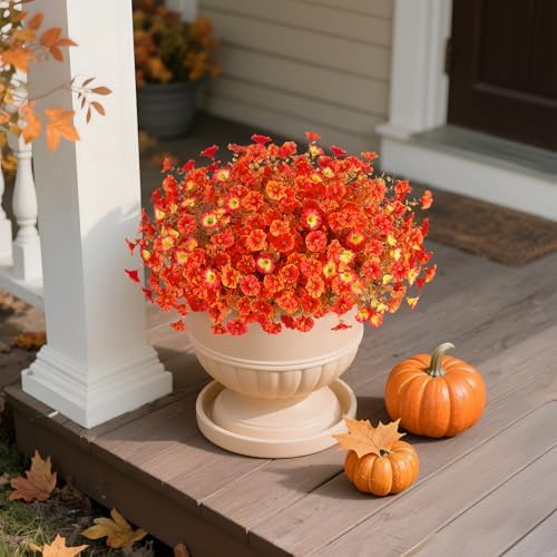 INXUGAO Fake Fall Flowers for Outdoor Decoration