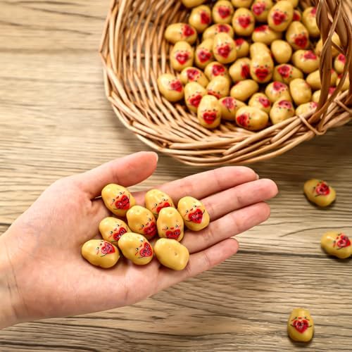 30 Pcs Resin Potato Decor with Positive Affirmations