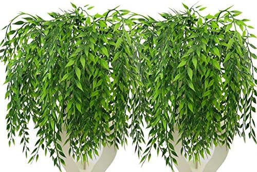 CATTREE Artificial Weeping Willow Garland 8 Pcs UV Resistant