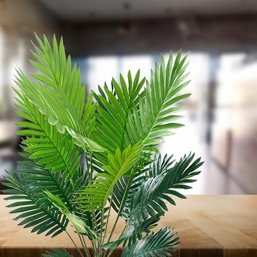 SAJANDAS 2 Piece Artificial Areca Palm Plants 51 Inch
