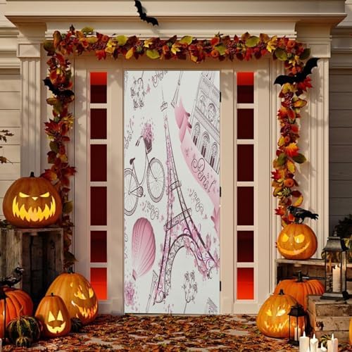 Susiyo Eiffel Tower Halloween Door Decoration