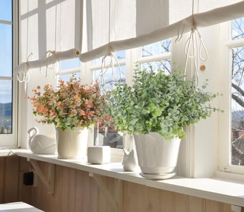 8 Bundles Artificial Boxwood Bushes for Home Office Decor