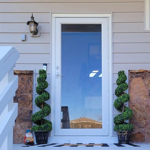 GOPLUS 4 Ft Artificial Boxwood Spiral Topiary Tree Decor