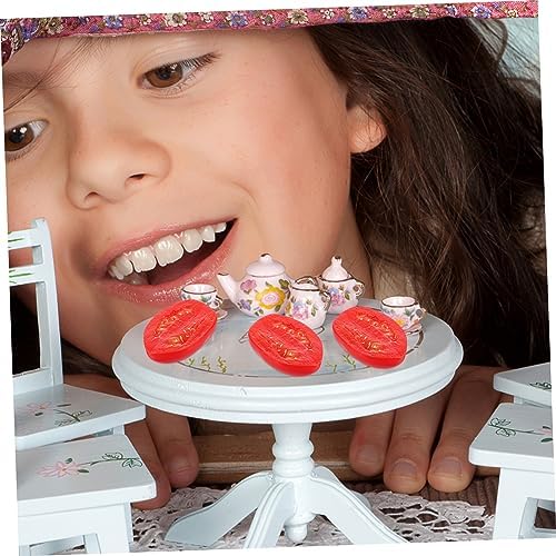 Cabilock 10pcs Realistic Half Cherry Tomato Decor Models