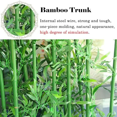 3-4-5-6 Ft Artificial Bamboo Plants for Home Garden